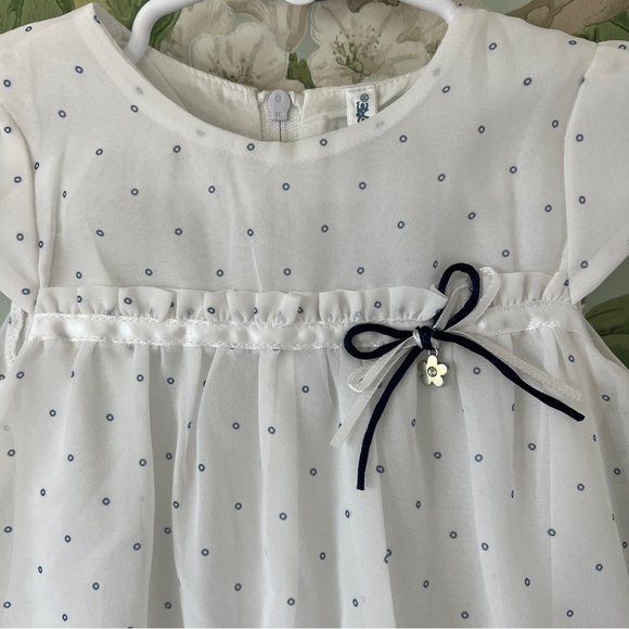 [NEW] Blue & White Baby Dress - Picture 2 of 7
